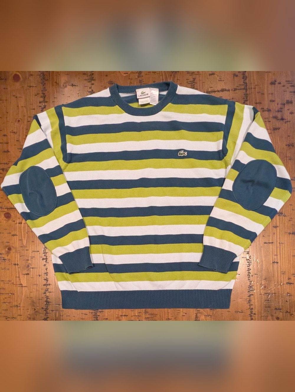 Lacoste sz.6 (L/XL)  Striped Cotton Sweater